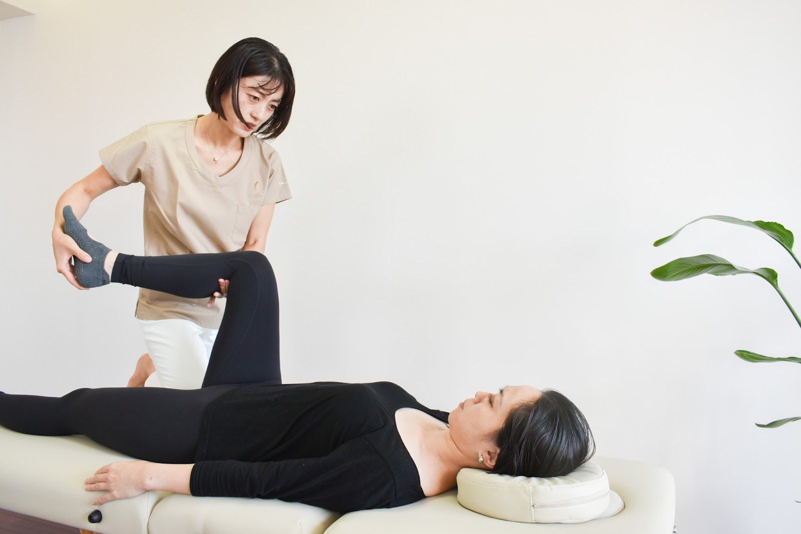 女性の施術
